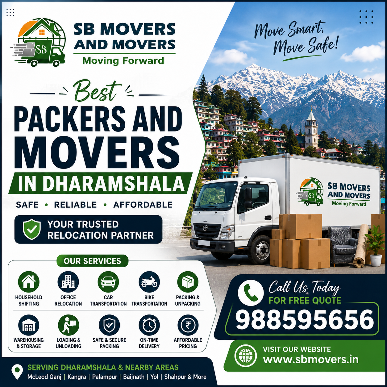 Best Packers and Movers in Dharamshala (2026) – Why SB Movers and Packers is the First Choice for Safe Relocation